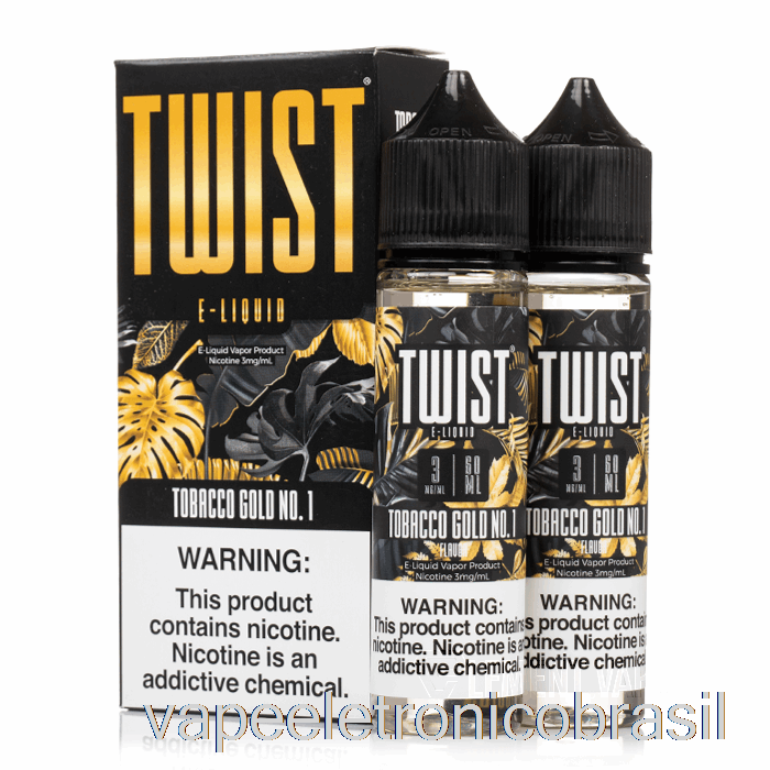 Vape Recarregável Tabaco Ouro No. 1 - Twist E-líquido - 120ml 12mg